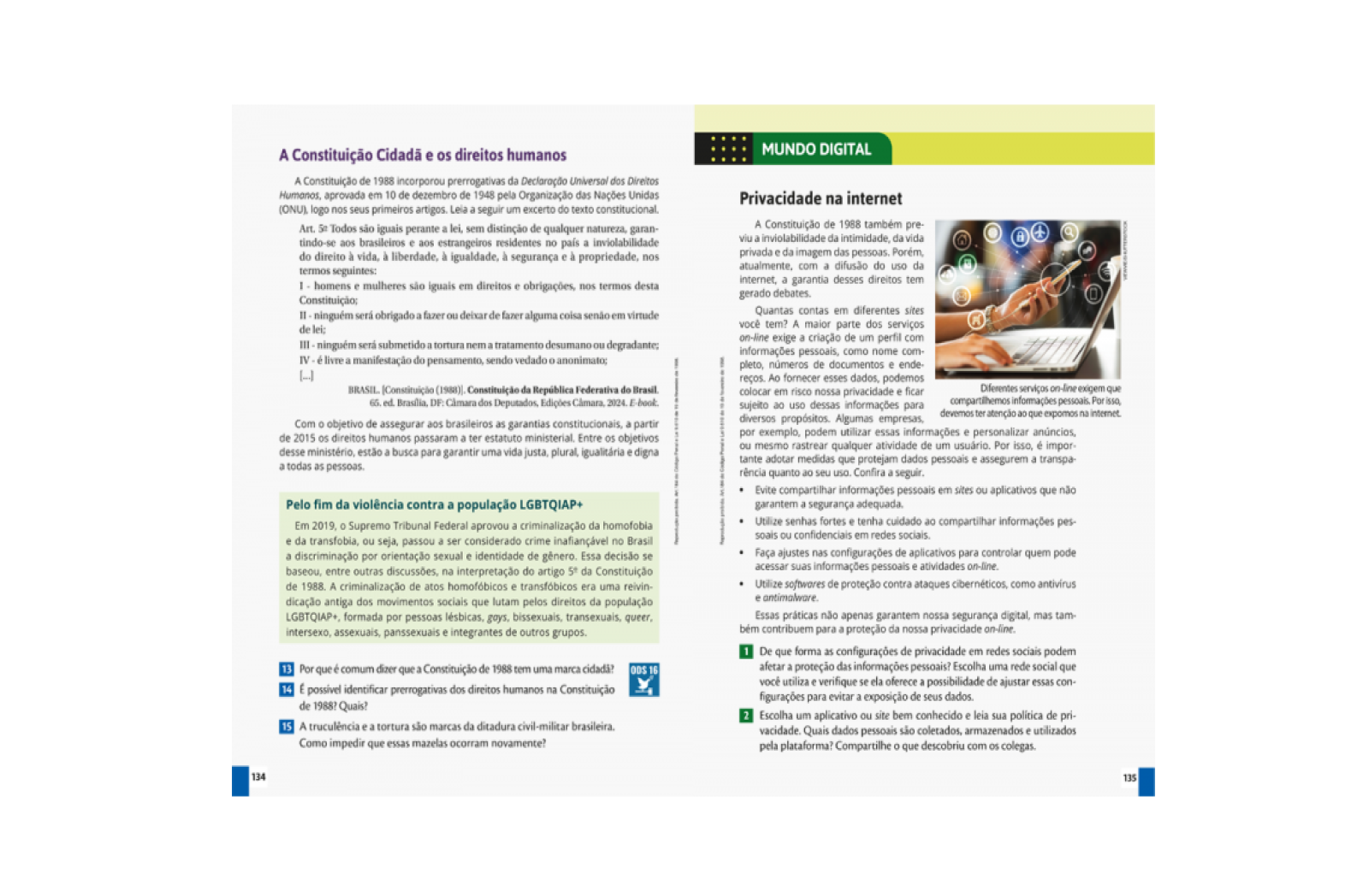 Mundo Digital. Seção com informações e dicas para o uso autônomo e consciente dos recursos digitais.