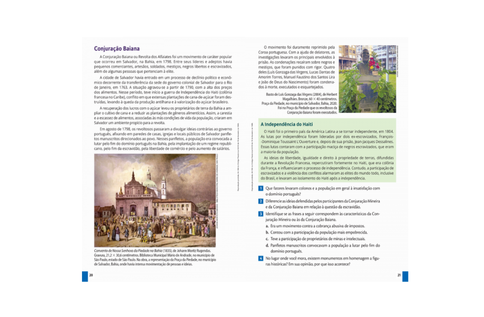 Atividades ao Longo das Páginas. Pequenos grupos de atividades distribuídas ao longo das páginas, mesclado retomada de conteúdo, reflexão, opinião e prática.