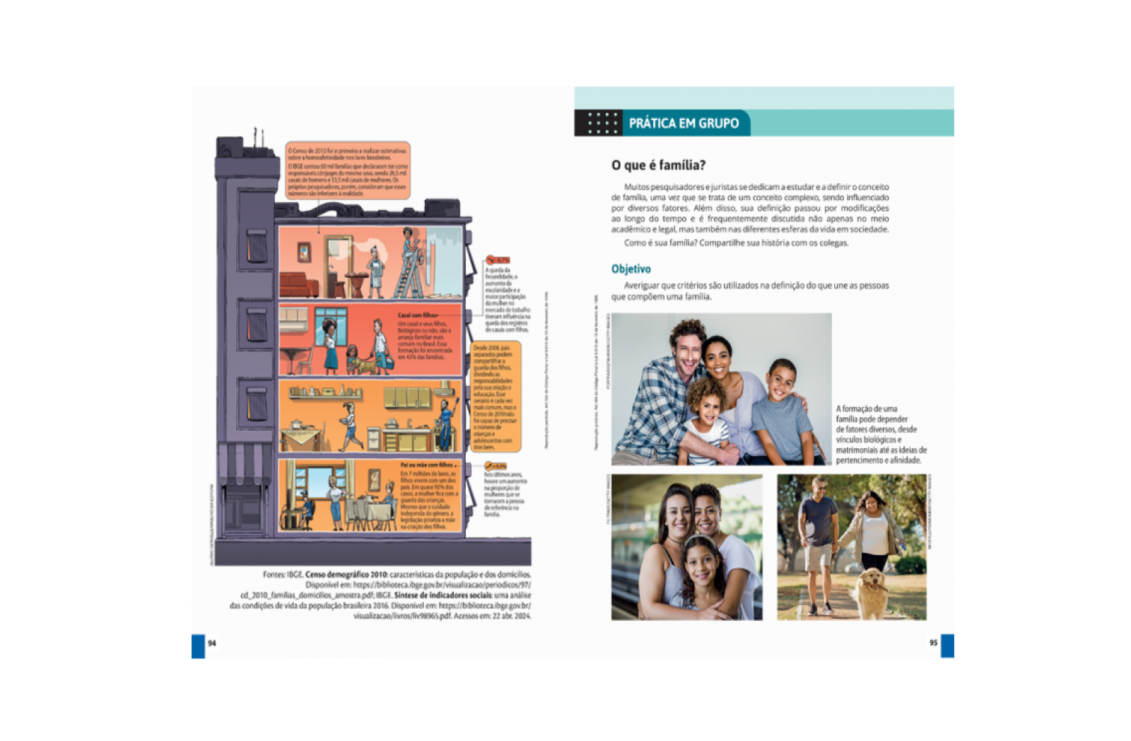 Práticas em Grupo. Propostas de atividades em grupo, para investigar situações e testar ideias, além de desenvolver a compreensão da prática científica e o trabalho em equipe