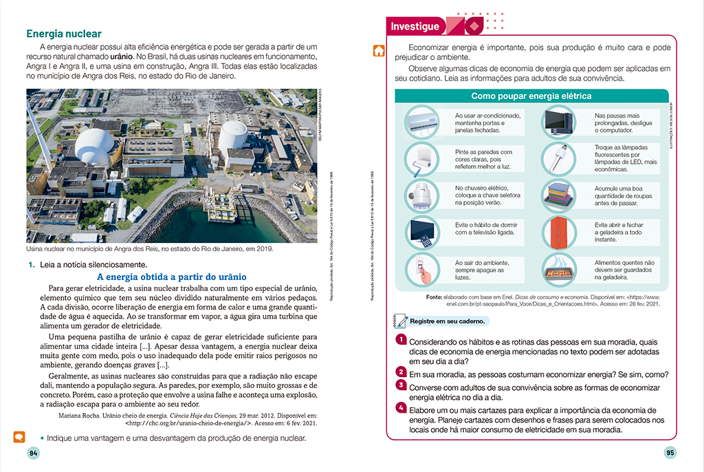 Na abertura da unidade, o aluno é convidado a observar uma imagem e conversar com os colegas sobre o tema que será estudado.